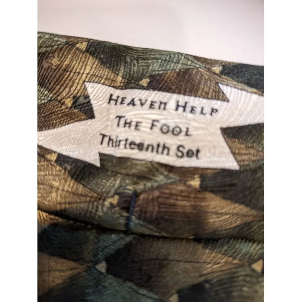 JERRY GARCIA GRATEFUL‎ DEAD 100% Silk Tie Heaven Helped The Fool Thirteenth Set